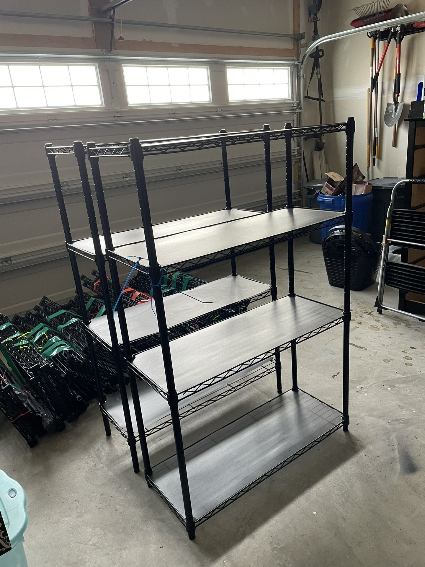 Multiple Metal Storage Shelves Available
