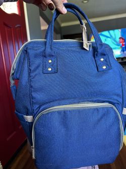Blue Diaper Bag 