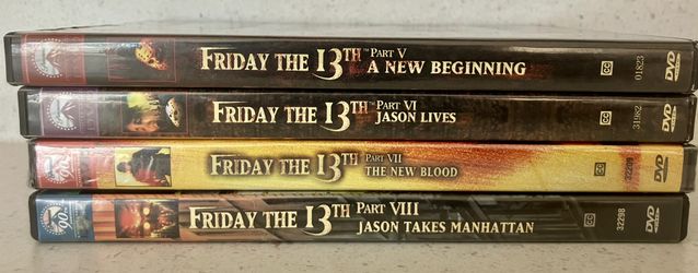 Friday the 13th DVD’s (Parts 5-8)