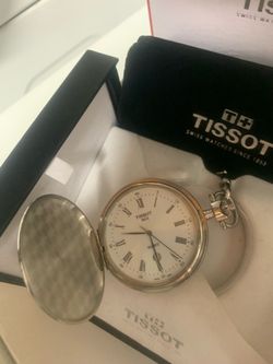 NEW! Tissot Savonnette Quartz Pocket Watch
