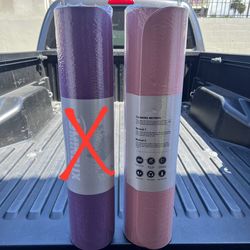 NEW PINK Yoga Mat Extra Thick 1/3'' Non Slip Yoga Mats, Eco Friendly TPE Fitness Exercise Mat w/Carrying Sling & Storage Bag