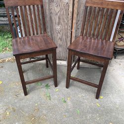 Wood Chair Or Bar Set