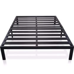 Best Price Mattress 14 Inch Metal Platform Beds w/ Heavy Duty Steel Slat Mattress Foundation (No Box Spring Needed), King Size, Black