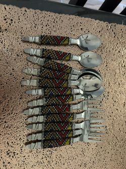 VTG. Mini 6 Spoons And 6 Forks
