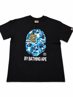 Blue/Black Bape ABC Camo Ape head Tee Size (Size M)