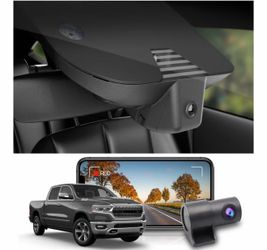 Fitcamx Front 4K+Rear 1080P Dash Cam Adapts for Dodge RAM 1500 (MODEL B) 2019-2024
