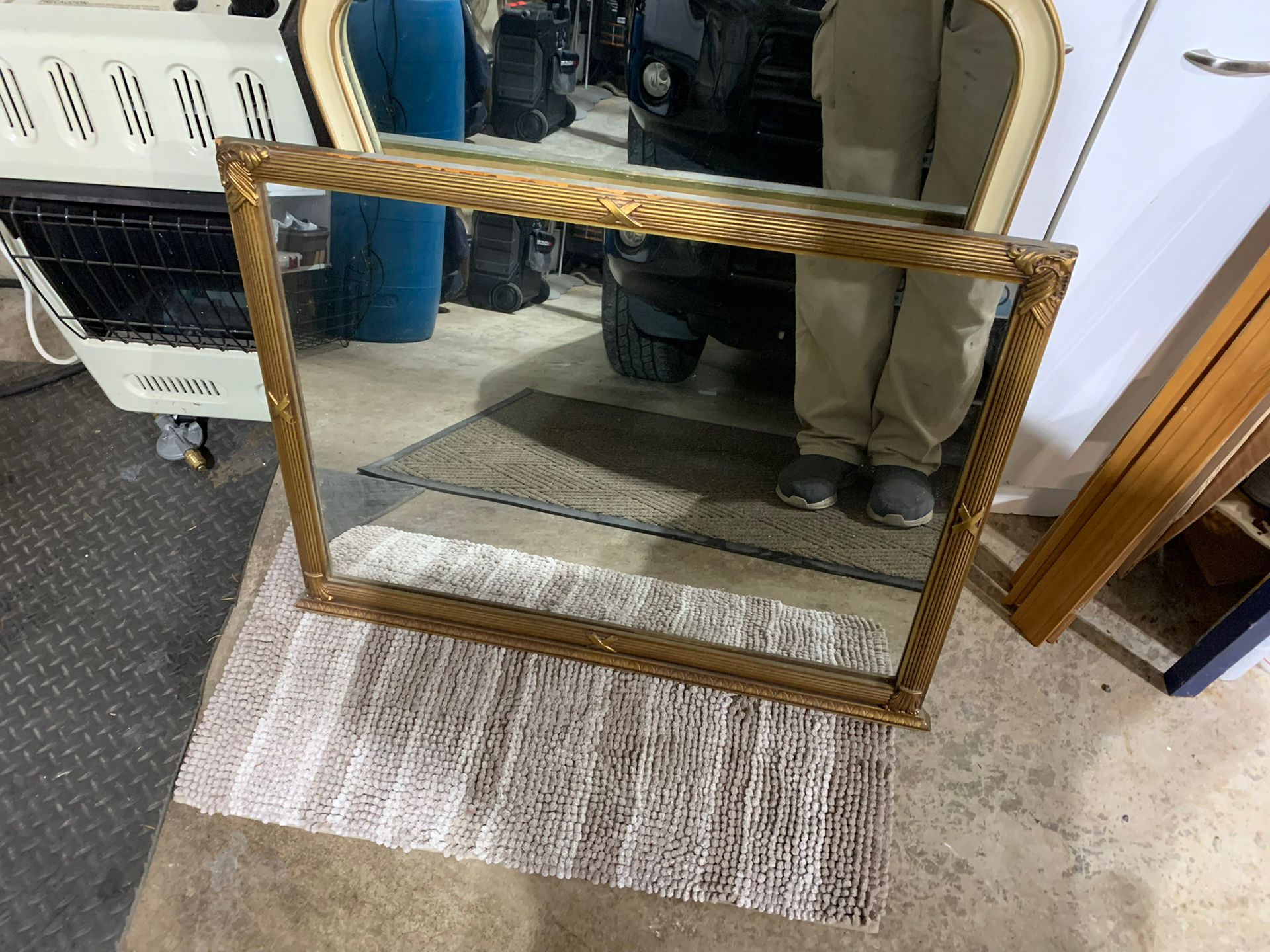 Antique Mantel Mirror 