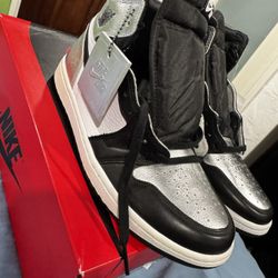Jordan 1 High Top Silver 