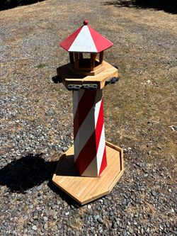 Lighthouse Fishing Pole Holder or Yard Art