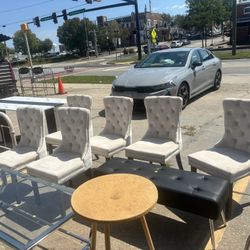 6 CRÈME MODERN UPHOLSTERED ( Table Not Included) 