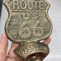 Vintage style Route 66 bottle opener 
