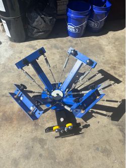 4 color 1 station screen printing frame