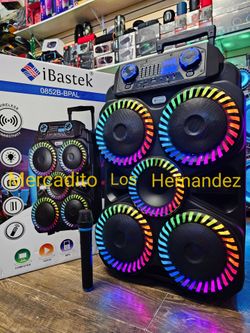 Party Bluetooth Speaker Quad Woofers 💥Party Ready