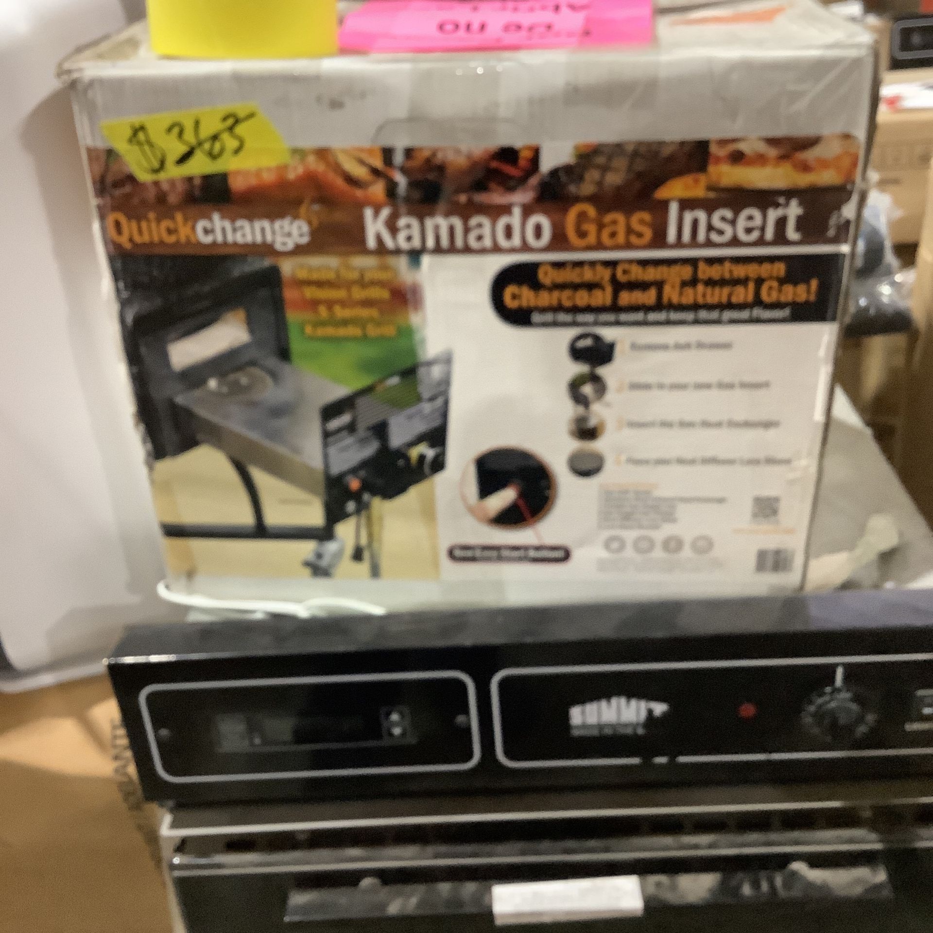 VISION GRILLS Quickchange Natural Gas Insert for SSeries Kamado Grill