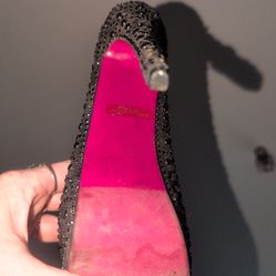 Black bedazzled shoes