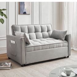 Sleeper Sofa Bed, 3 in 1 Sofa Bed Pull Out Couch Bed with Adjustable Backrest