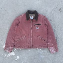 J97 Detroit Carhartt Jacket | Rare Vintage Salmon
