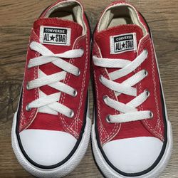 Converse All Star Low Top Infant Shoes Red 