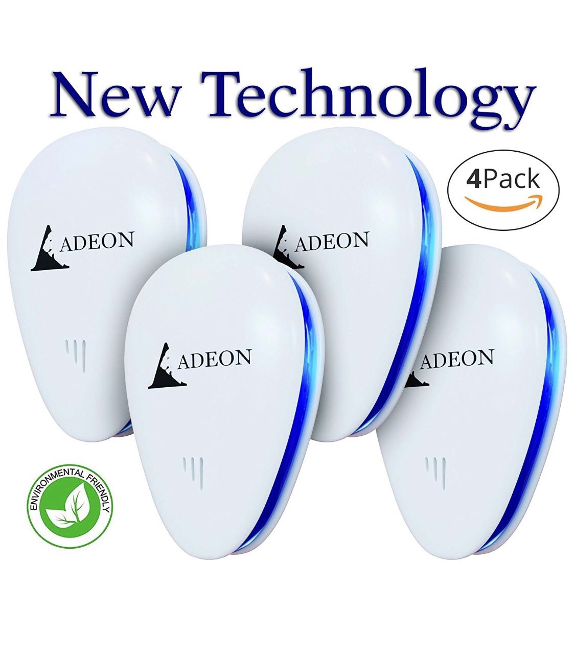 UltrasonicPestRepeller - PestControl - PestRepeller - ElectronicPest RepellerPlug In - BugRepellent - RepelInsectRatRoachMiceAntSpideMosquito - [4 pa