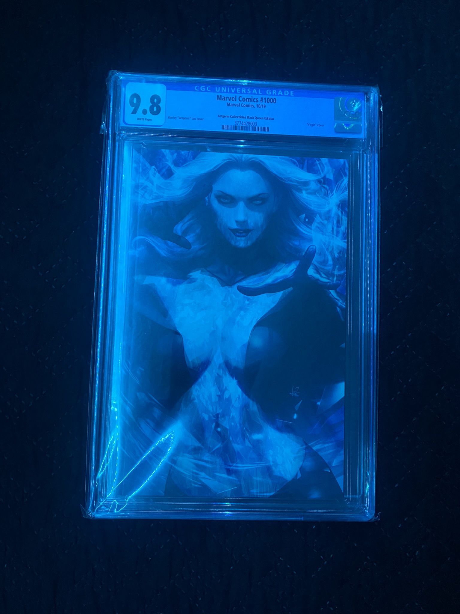 Marvel Comics #1000 CGC 9.8 MINT Stanley Artgerm Lau Virgin Black Queen Emma Frost
