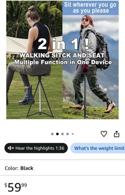 Hiking Stick Seat Combo