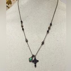 Lucky Brand Reversible Charm Pendant Necklace