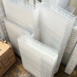 Clear Plastic Shelf Bins 