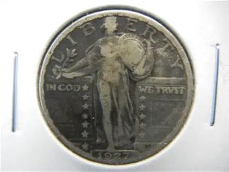 1927-D Standing Liberty 25c.