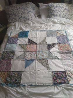 Handmade Rag Lap Quilt