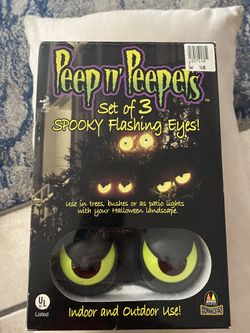 Electric Spooky Flashing Lights - New- Halloween Decoration