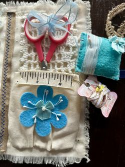 Handmade Sewing Book With Beautiful Detailing - Plenty Of Useful Notions Included