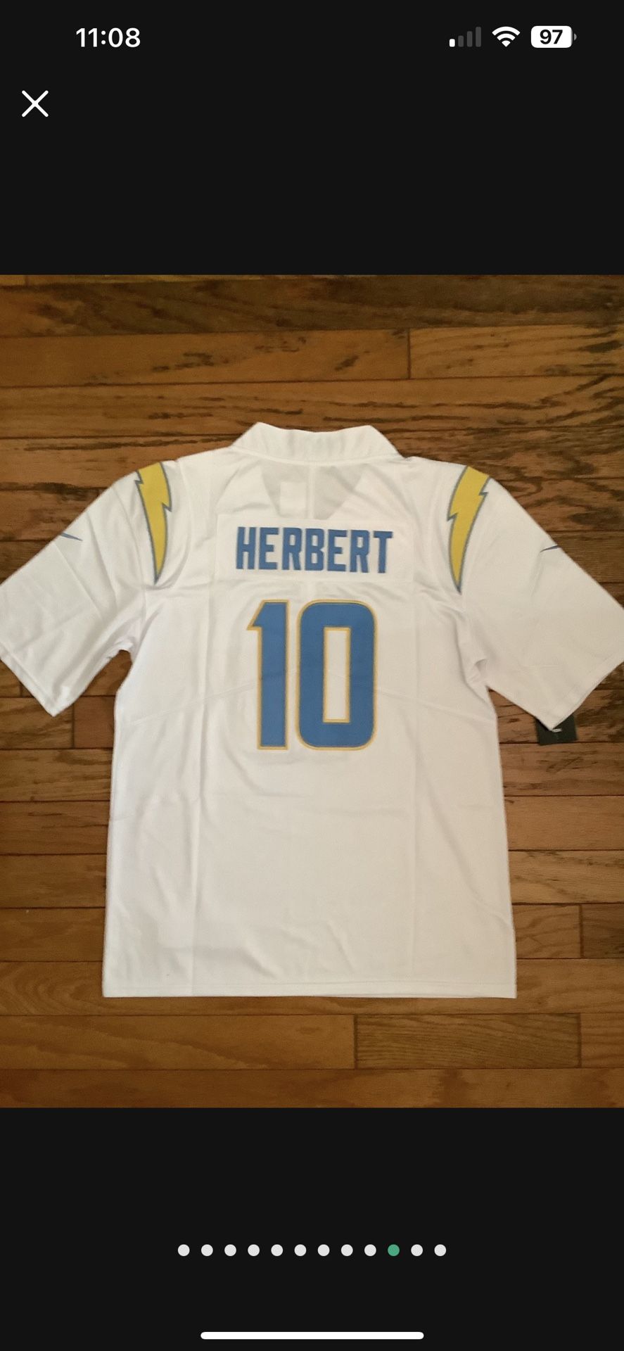 Chargers Herbert Navy Blue Gold white Jerseys NFL #10 Los Angeles