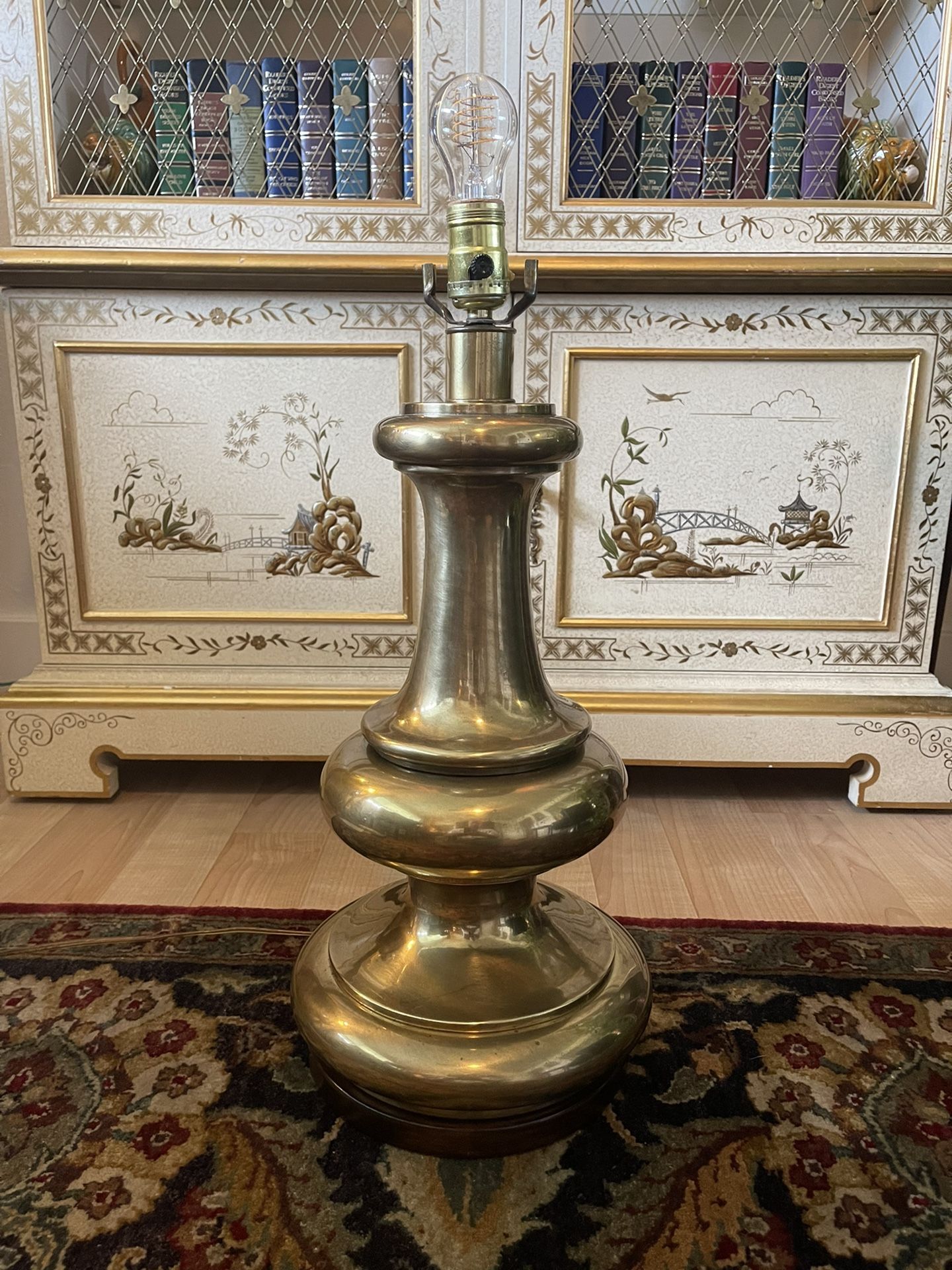 Mid Century Frederick Cooper Brass Table Lamp
