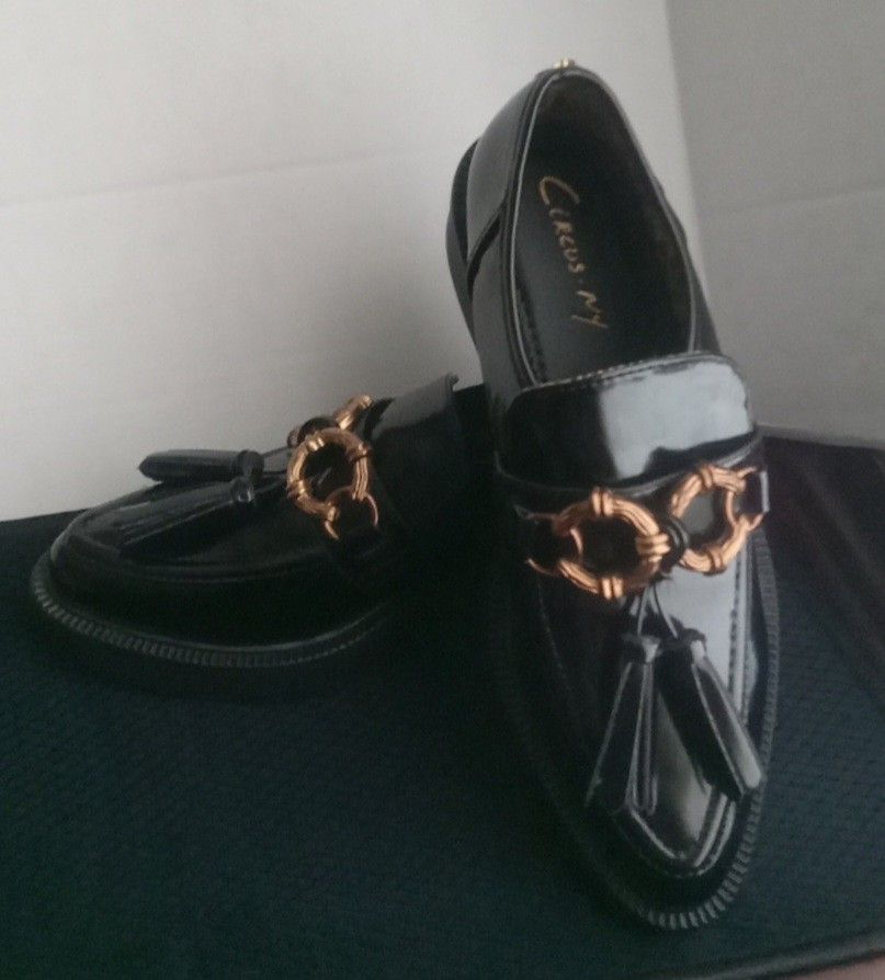 New Circus NY By Sam Edelman Nichola Black Patent Leather Women’s Loafers Size 7M.
