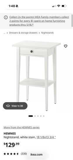 IKEA Hemnes nightstands