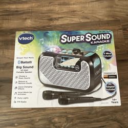 New - Unopened box - VTech® SuperSound Karaoke™ Mic and Big Sound Portable Speaker Wireless Connection