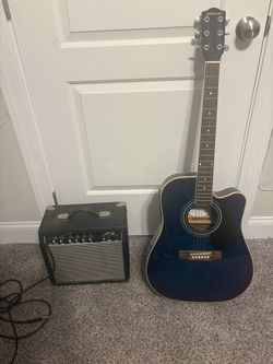 Acoustic/Electric Guitar And Amp