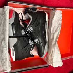 Air Jordan 4 Retro Black/fire Red cement Grey Men’s 8 
