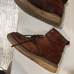 WOLVERINE MOC TOE WORK BOOTS 