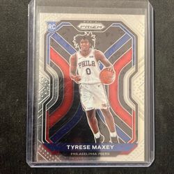 Tyrese Maxey Prizm Rookie 