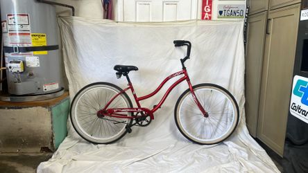 MICARGI brand 26” single speed, coaster Brake beach cruiser, bicycle, ready to ride as pictured