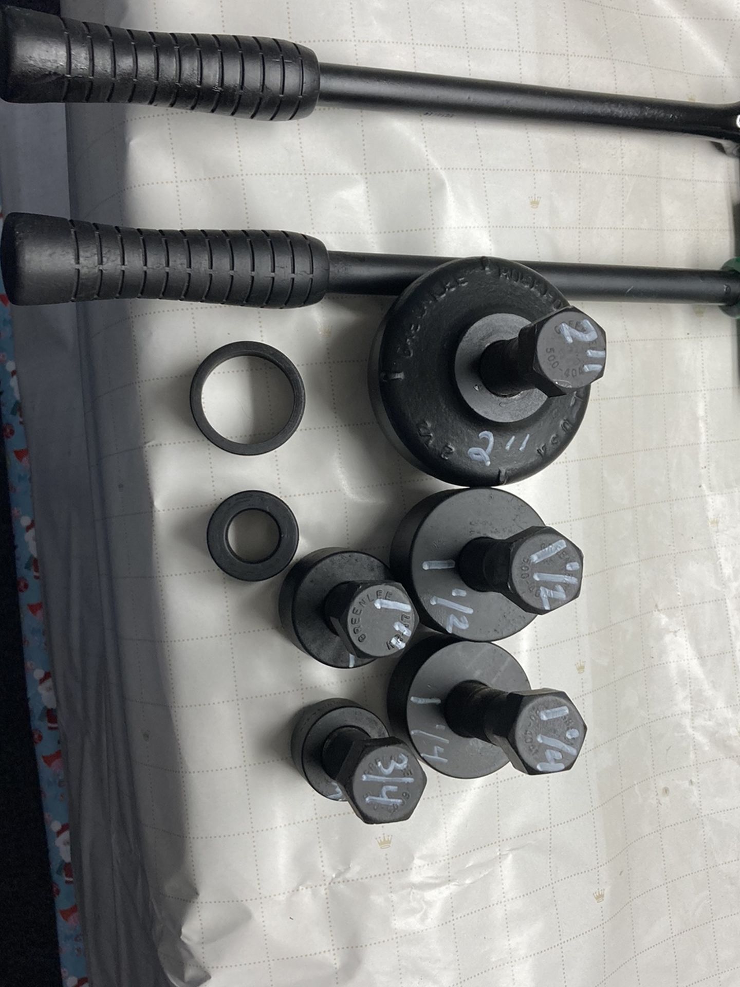 2 inch greenlee ratchet knockout punch