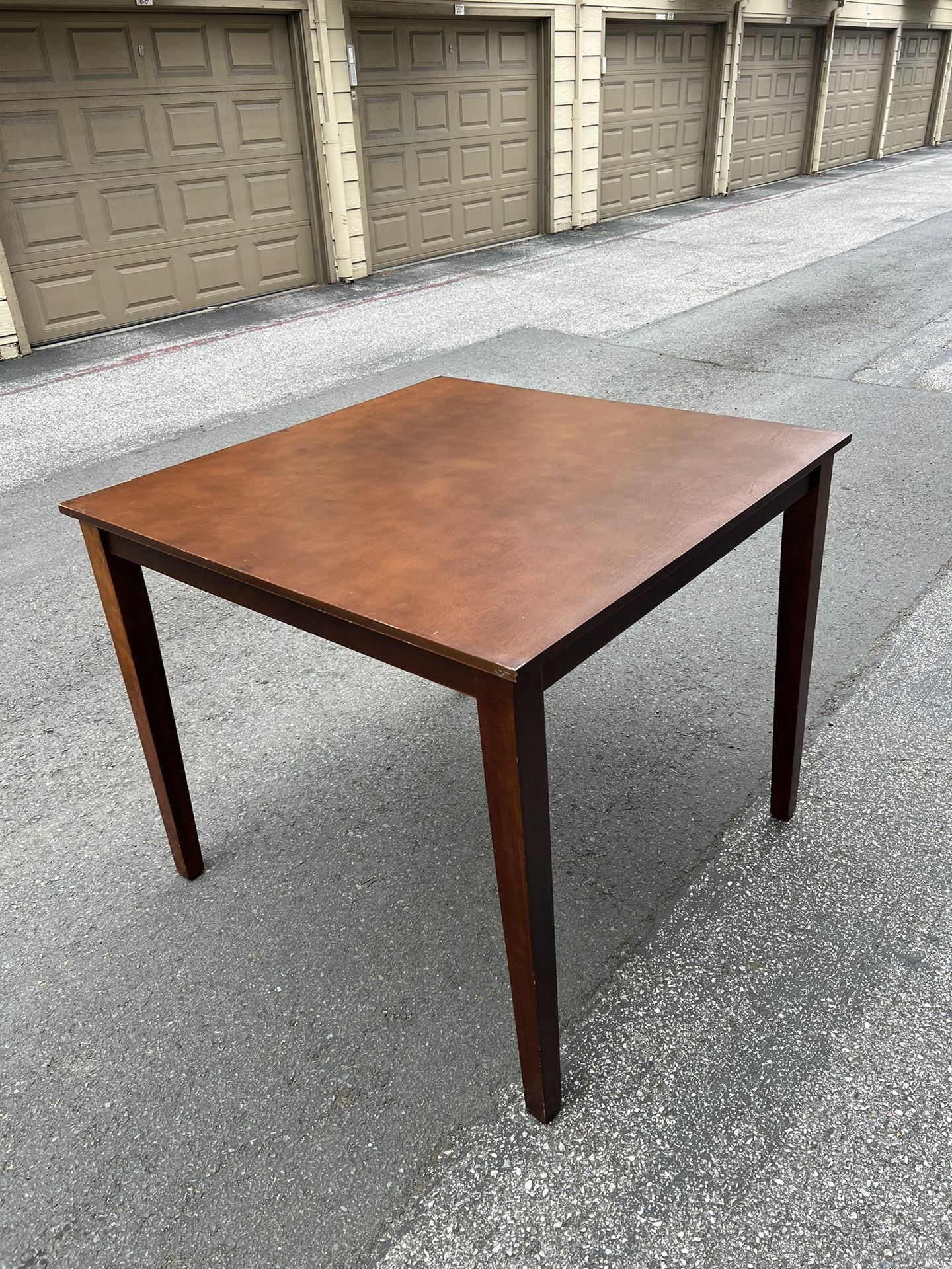 Wood Table With Glass Top