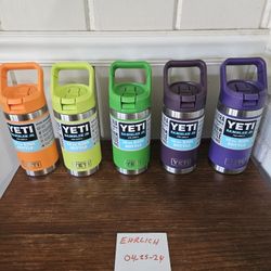 Nwt Yeti 12 Kids Bottles Matching Lids
