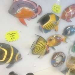 New Resin 15” Tropical Fish $32 Each