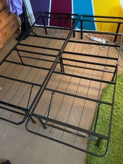 Foldable metal bed frame Full Size