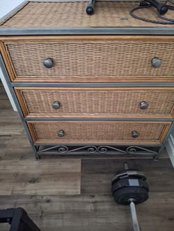 Wicker Dresser Chest Of Drawers