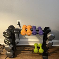 Dumbbells + Rack
