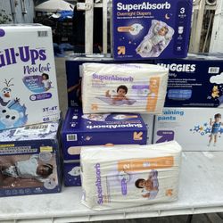 Diapers Huggies and Up & Up 