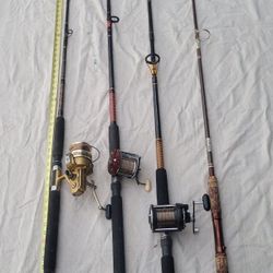 Vintage Deep Sea Fishing Rods And Reels
